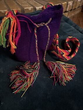 Wayuu Bag MULTICOLOR Cotton Handmade (Mochila From Colombia)